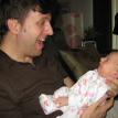 Daddy and Sophia smiling